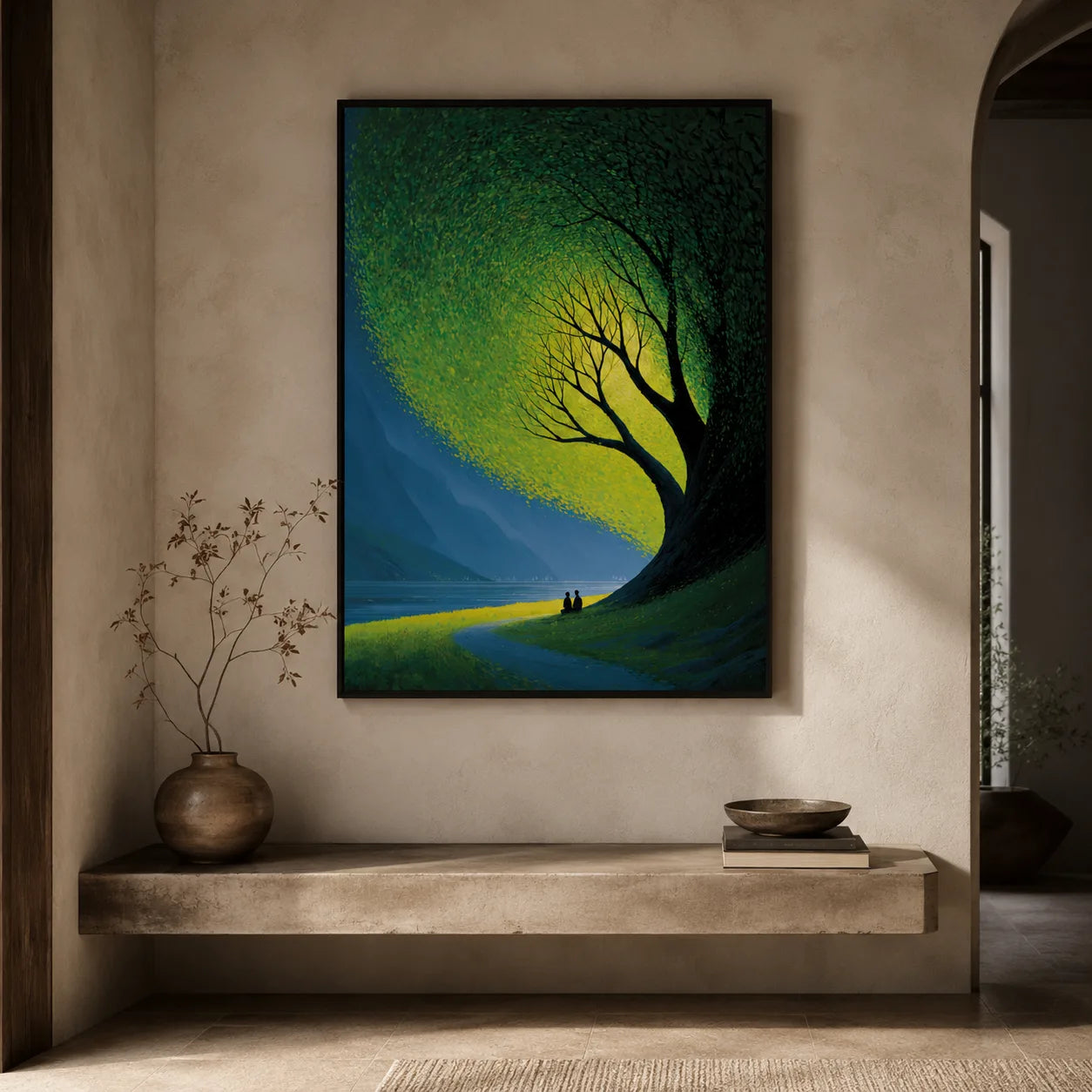 Couple Beneath Glowing Tree Wall Art Decor - Wall Art Decor - view 11