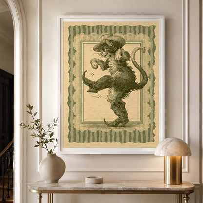 Cowboy Cat Dancing Wall Art Decor - Wall Art Decor - view 11