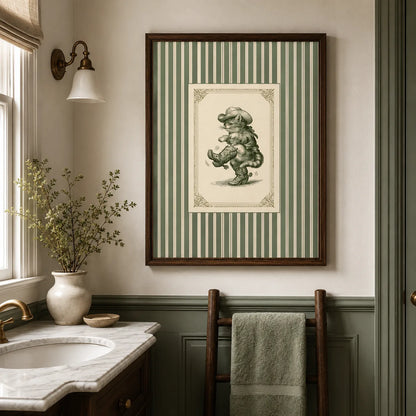 Cowboy Cat Western Wall Art Decor - Wall Art Decor - alternate angle