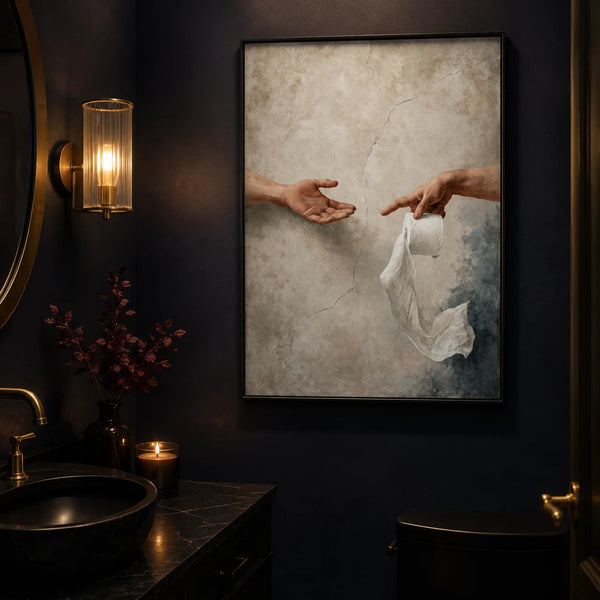 Creation of Toilet Paper Wall Art Decor
