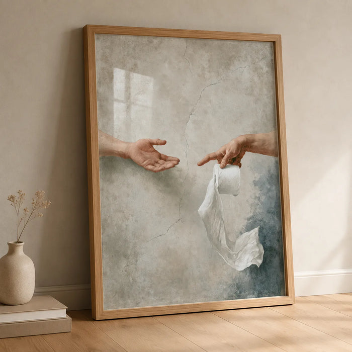 Creation of Toilet Paper Wall Art Decor
