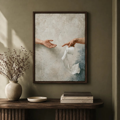 Creation of Toilet Paper Wall Art Decor - Wall Art Decor - styled