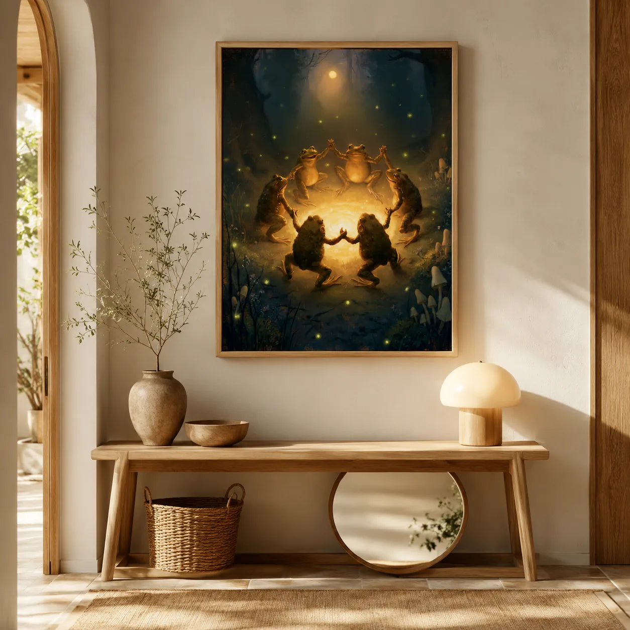Dancing Frogs Moonlit Forest Wall Art Decor - Wall Art Decor - view 11