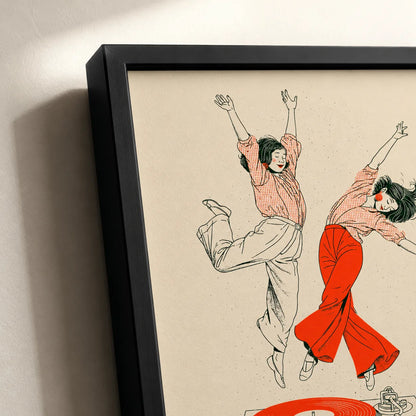 Dancing Women Turntable Wall Art Decor - Wall Art Decor - packaging
