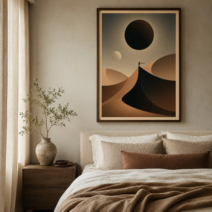 Desert Eclipse Journey Wall Art Decor - Wall Art Decor - alternate angle