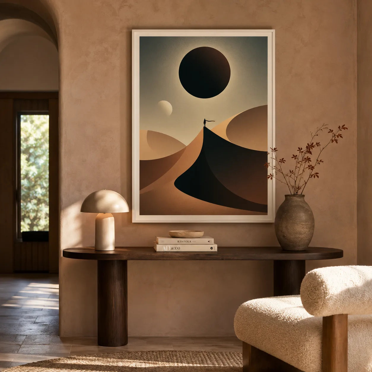 Desert Eclipse Journey Wall Art Decor - Wall Art Decor - in use