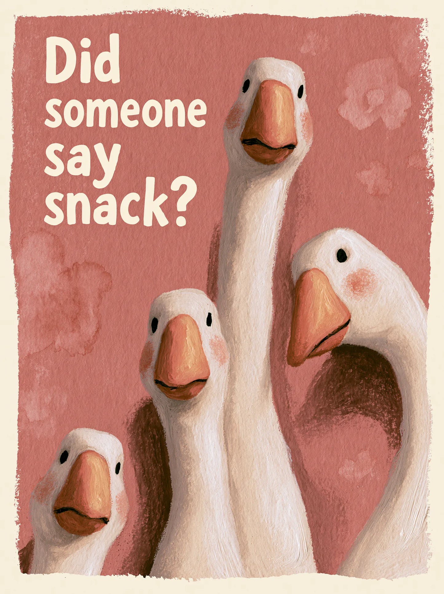Did Someone Say Snack Goose Wall Art Decor - Wall Art Decor - front view