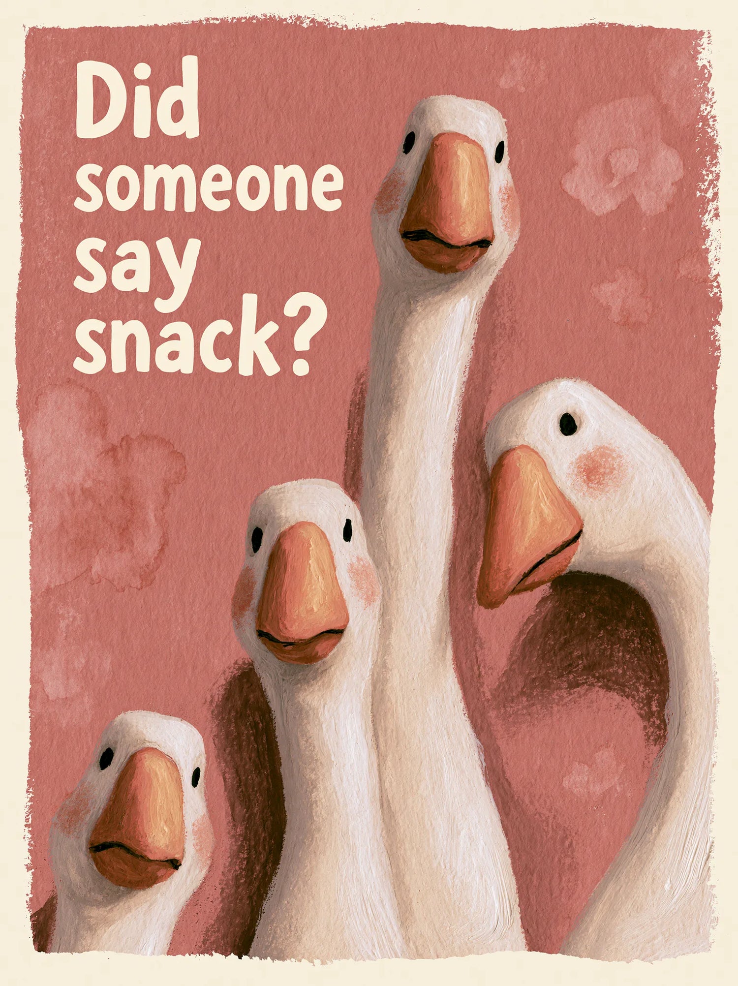 Did Someone Say Snack Goose Wall Art Decor - Wall Art Decor - front view