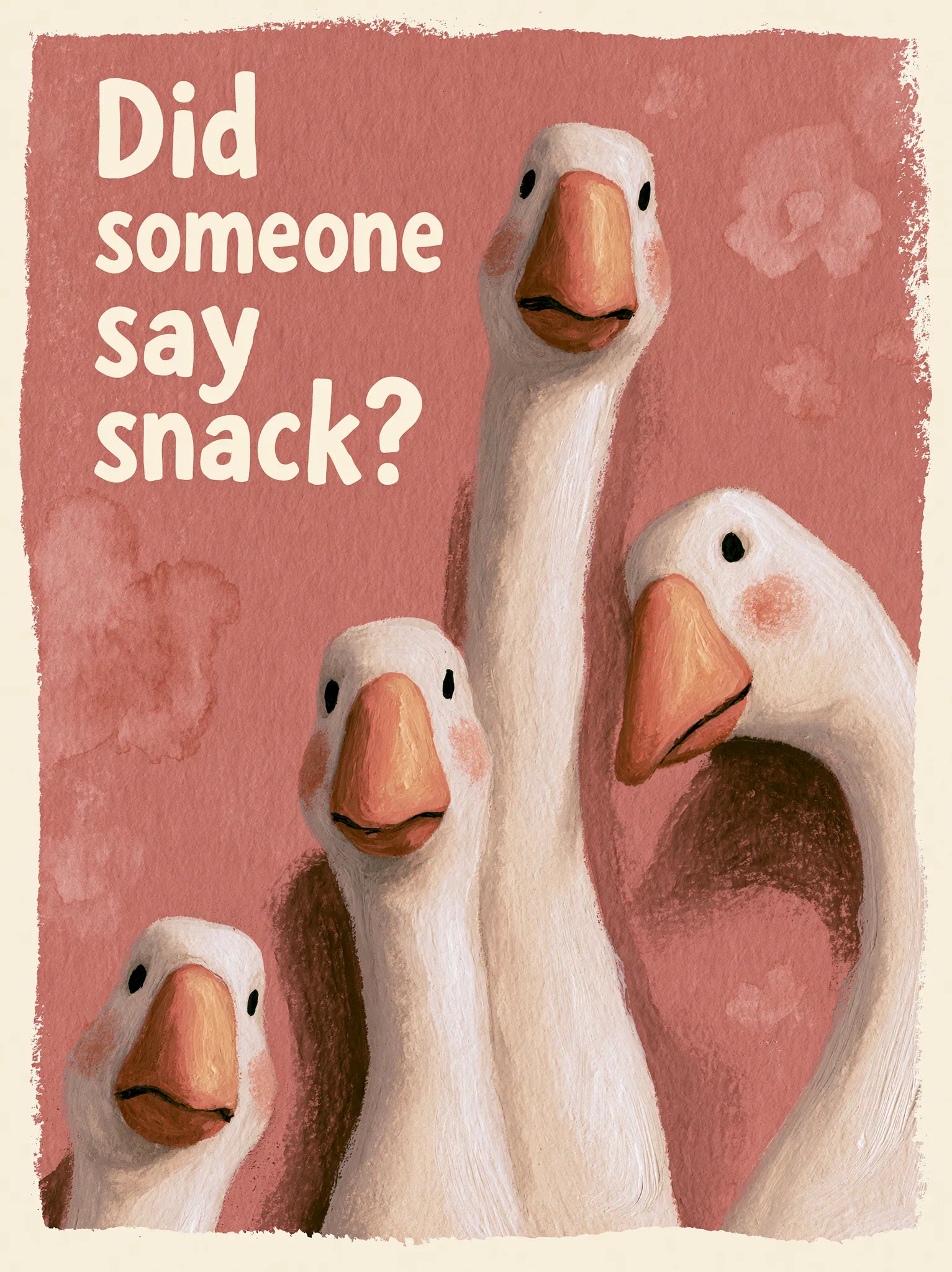 Did Someone Say Snack Goose Wall Art Decor - Wall Art Decor - front view