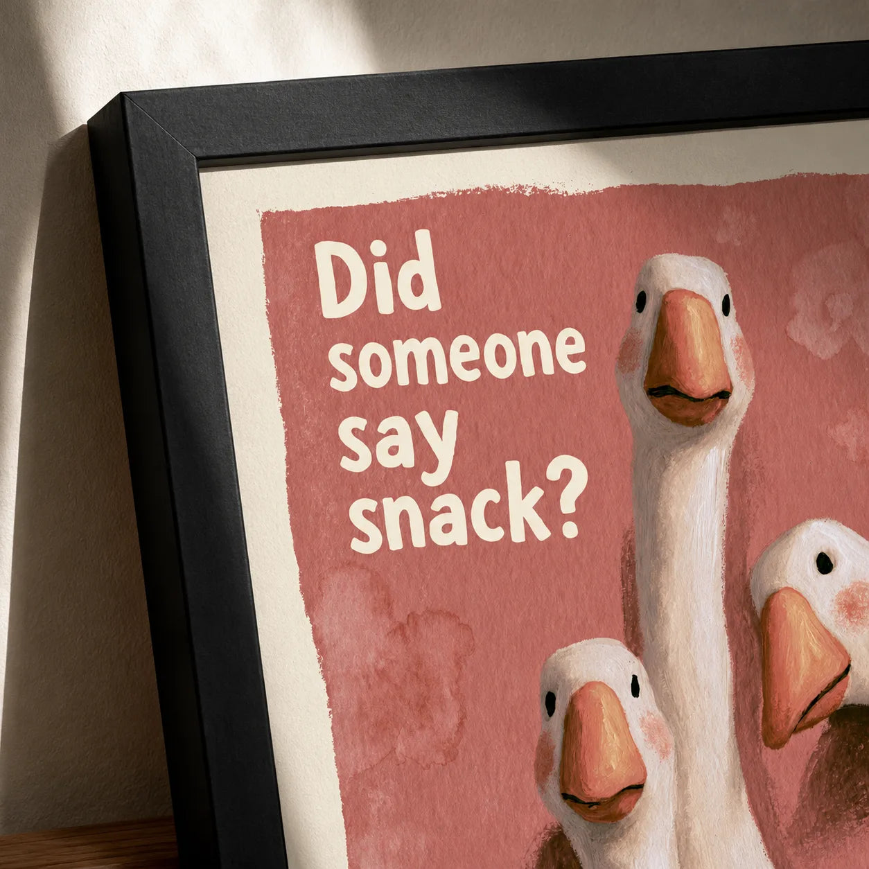 Did Someone Say Snack Goose Wall Art Decor - Wall Art Decor - packaging