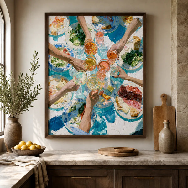 Dinner Toast Celebration Wall Art Decor
