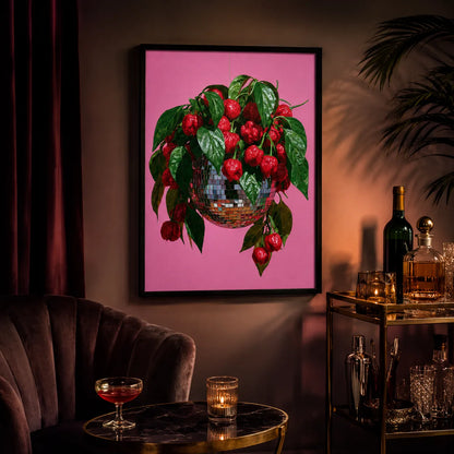 Disco Ball Chili Pepper Wall Art Decor - Wall Art Decor - lifestyle