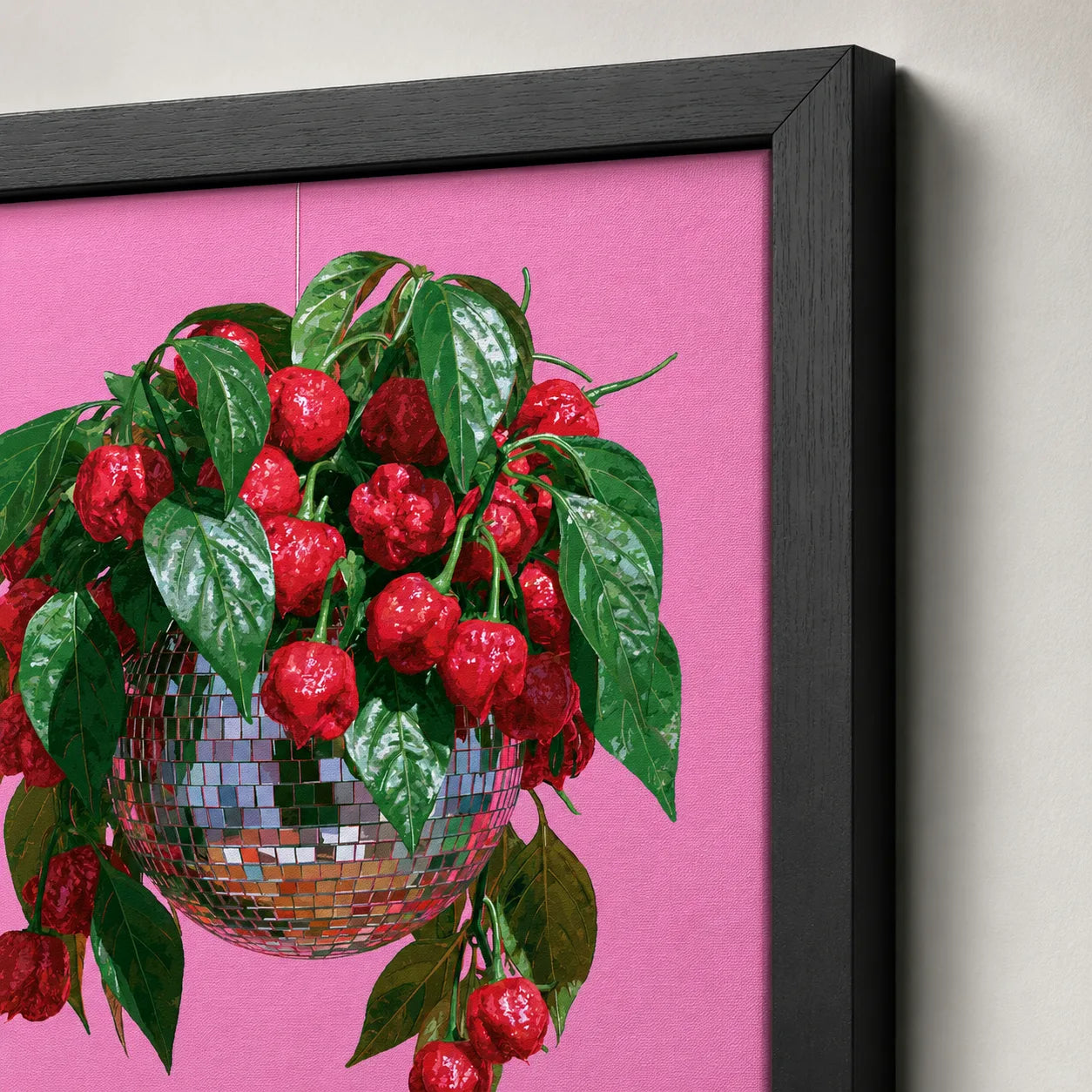 Disco Ball Chili Pepper Wall Art Decor - Wall Art Decor - packaging