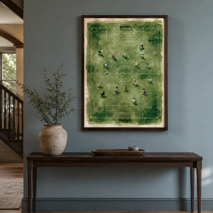 Dogs Playing Soccer Watercolor Wall Art Decor - Wall Art Decor - view 11