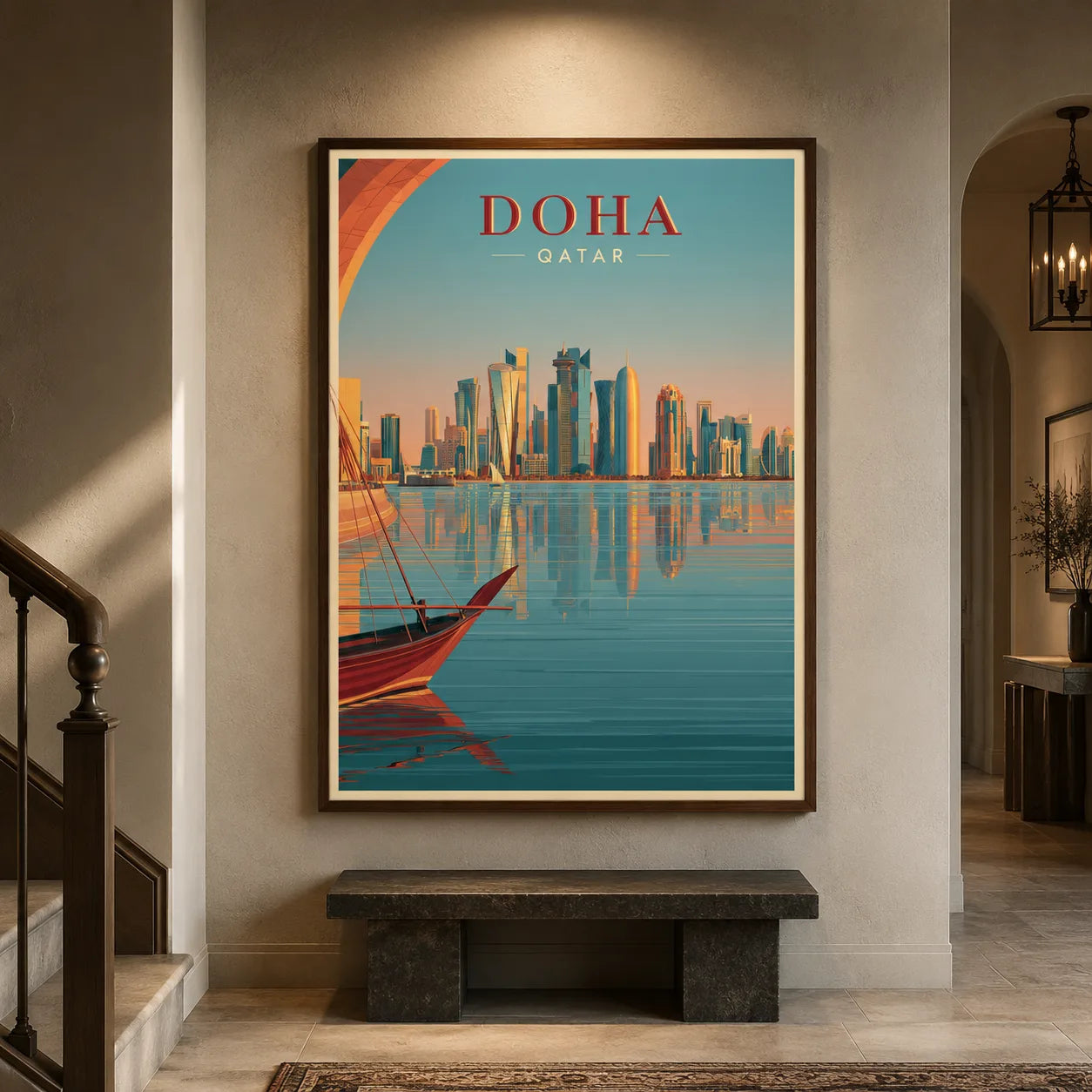Doha Qatar Skyline Wall Art Decor - Wall Art Decor - view 11