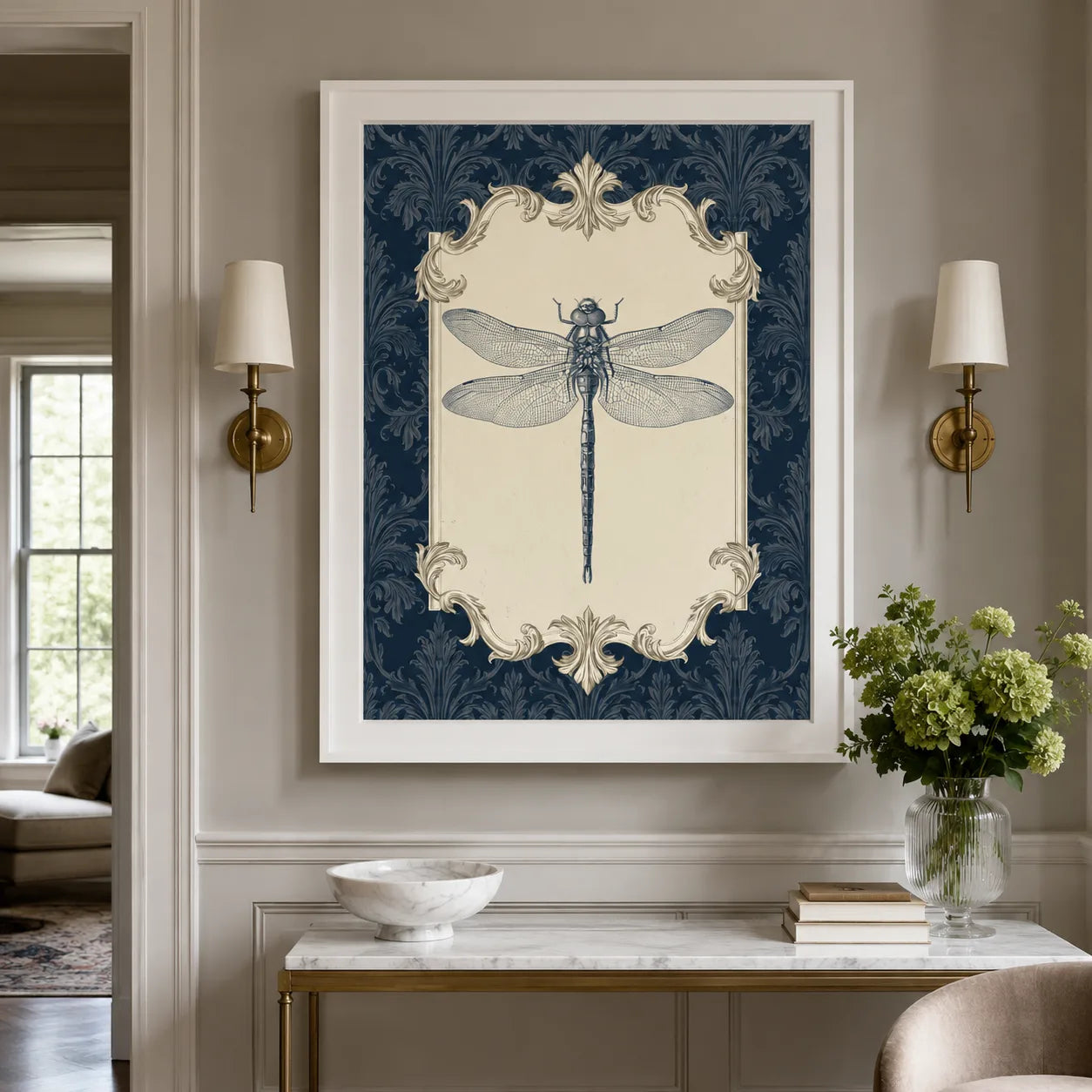 Dragonfly Victorian Engraving Wall Art Decor - Wall Art Decor - view 11