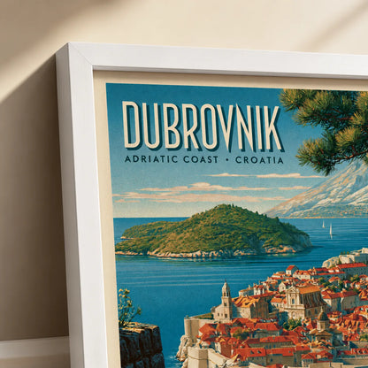 Dubrovnik Croatia Travel Wall Art Decor - Wall Art Decor - packaging