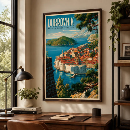 Dubrovnik Croatia Travel Wall Art Decor - Wall Art Decor - styled