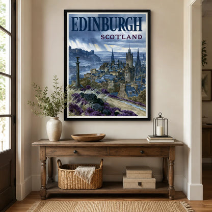 Edinburgh Scotland Travel Wall Art Decor - Wall Art Decor - alternate angle