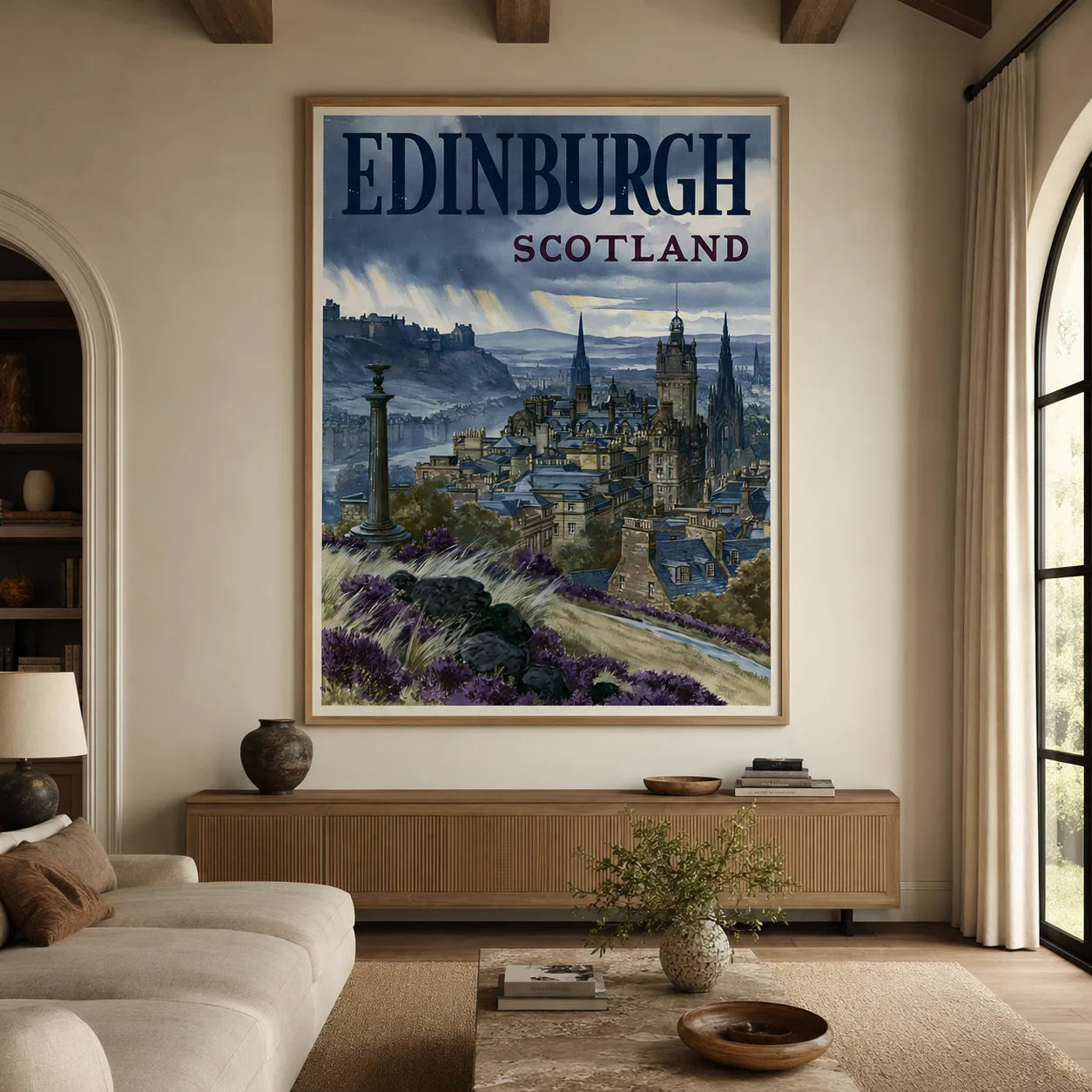 Edinburgh Scotland Travel Wall Art Decor - Wall Art Decor - close up