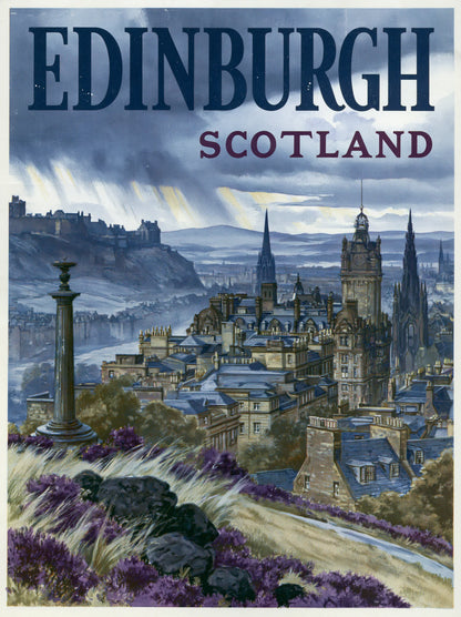 Edinburgh Scotland Travel Wall Art Decor - Wall Art Decor - front view