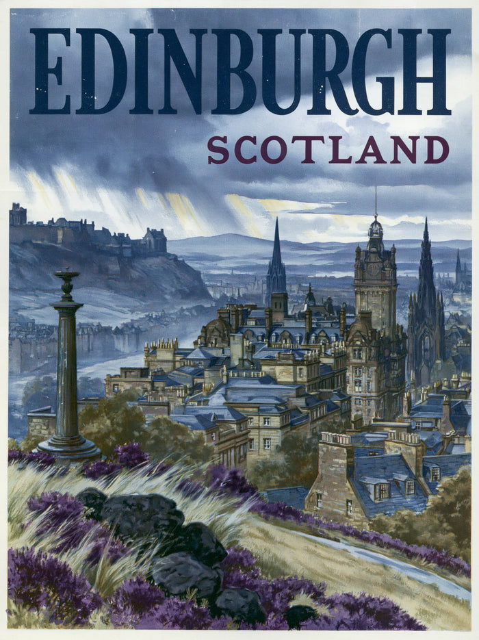 Edinburgh Scotland Travel Wall Art Decor