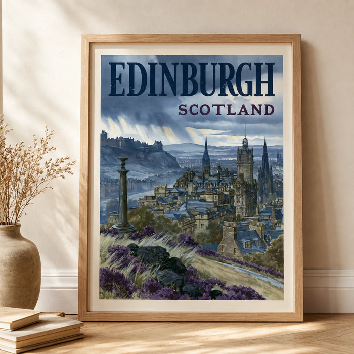 Edinburgh Scotland Travel Wall Art Decor