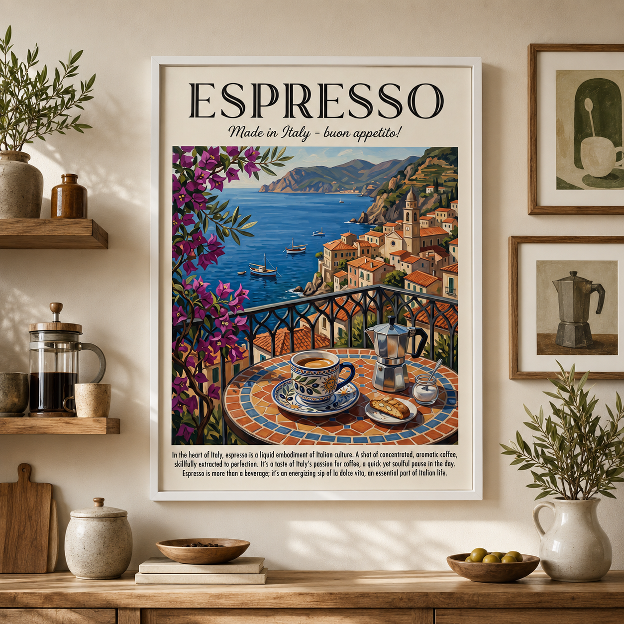 Espresso Italy Vintage Coffee Travel Wall Art Decor – preview 10