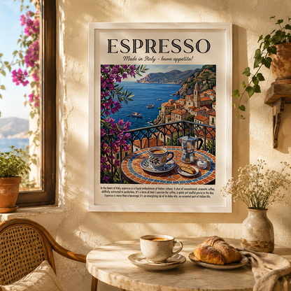 Espresso Italy Vintage Coffee Travel Wall Art Decor – preview 5