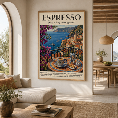 Espresso Italy Vintage Coffee Travel Wall Art Decor – preview 6