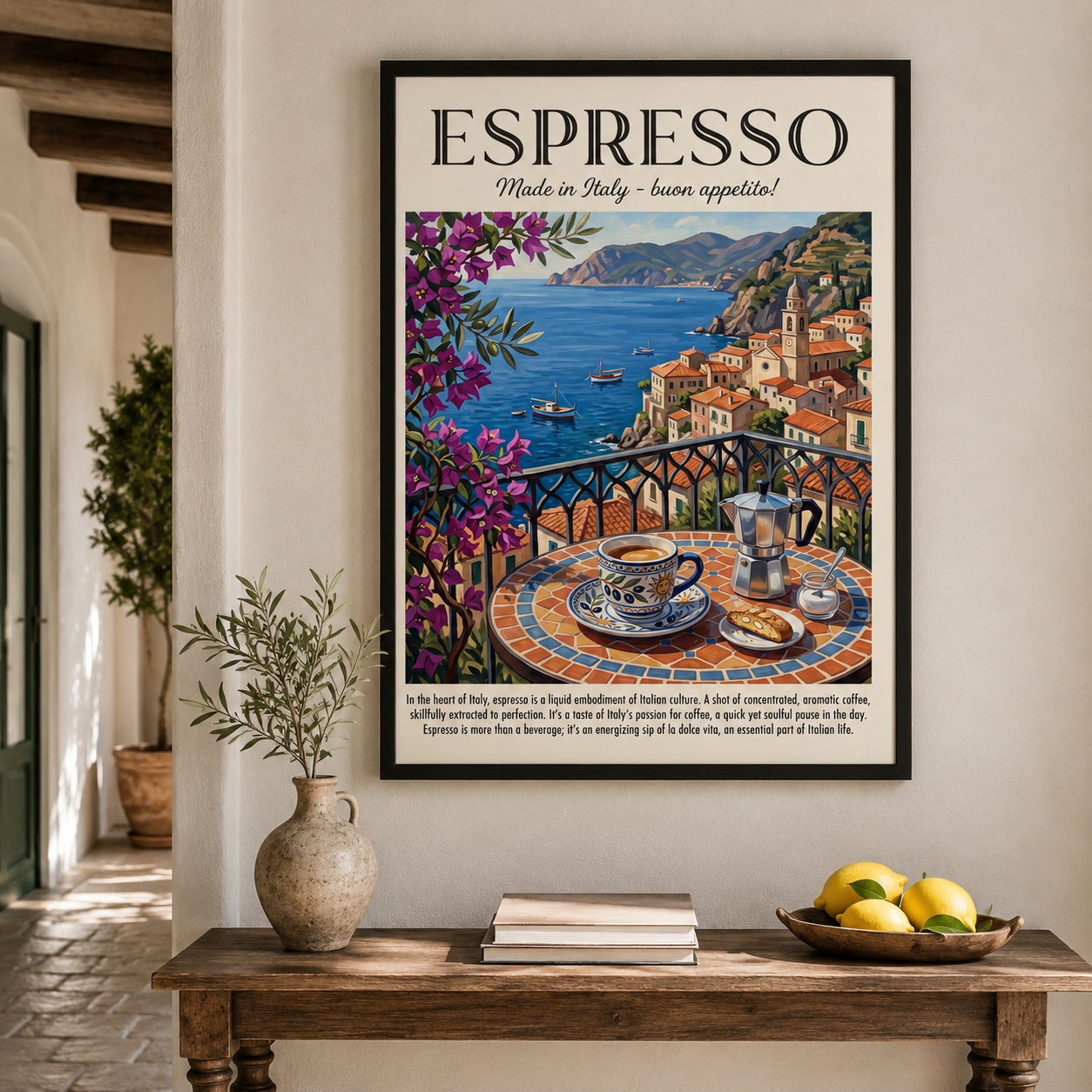 Espresso Italy Vintage Coffee Travel Wall Art Decor – preview 7