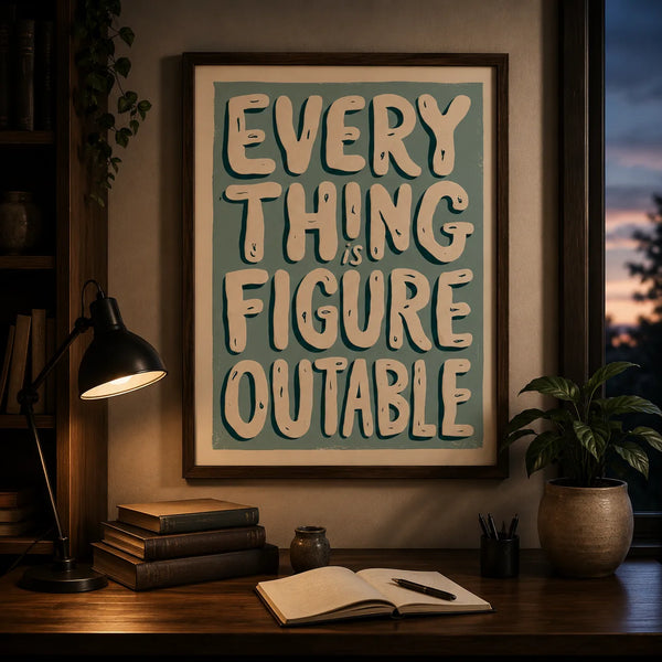Everything Is Figureoutable Wall Art Decor