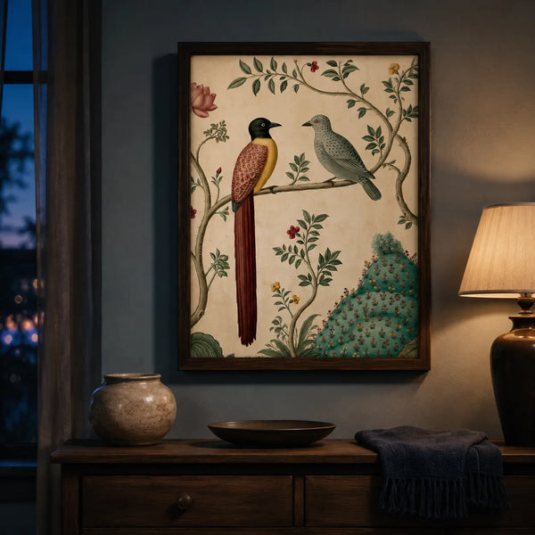 Exotic Bird Duo Wall Art Decor
