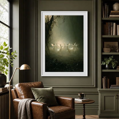 Fairy Circle Dance Wall Art Decor - Wall Art Decor - alternate angle