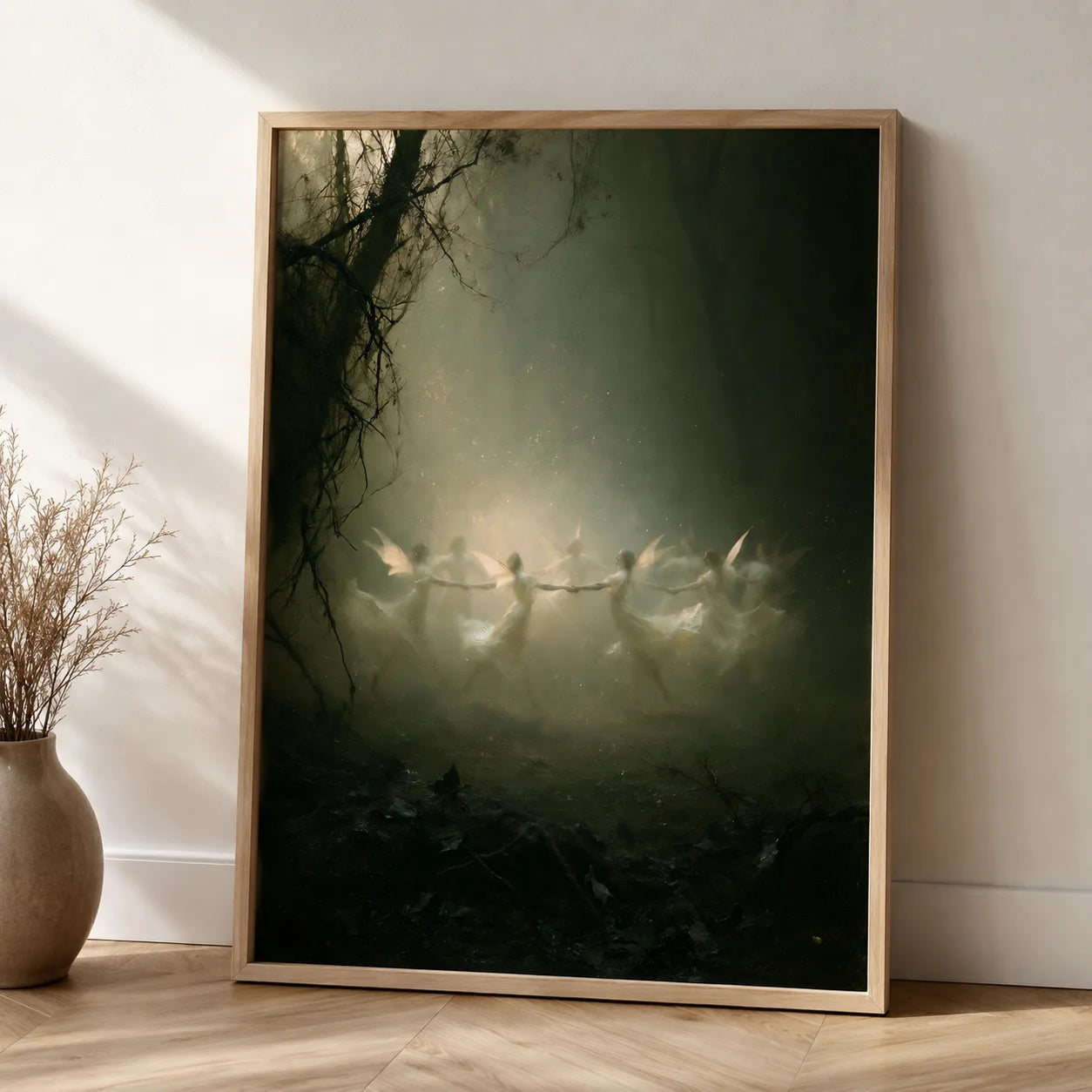 Fairy Circle Dance Wall Art Decor - Wall Art Decor - side view