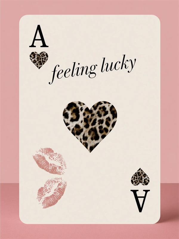 Feeling Lucky Leopard Heart Wall Art Decor