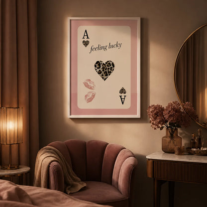 Feeling Lucky Leopard Heart Wall Art Decor - Wall Art Decor - lifestyle