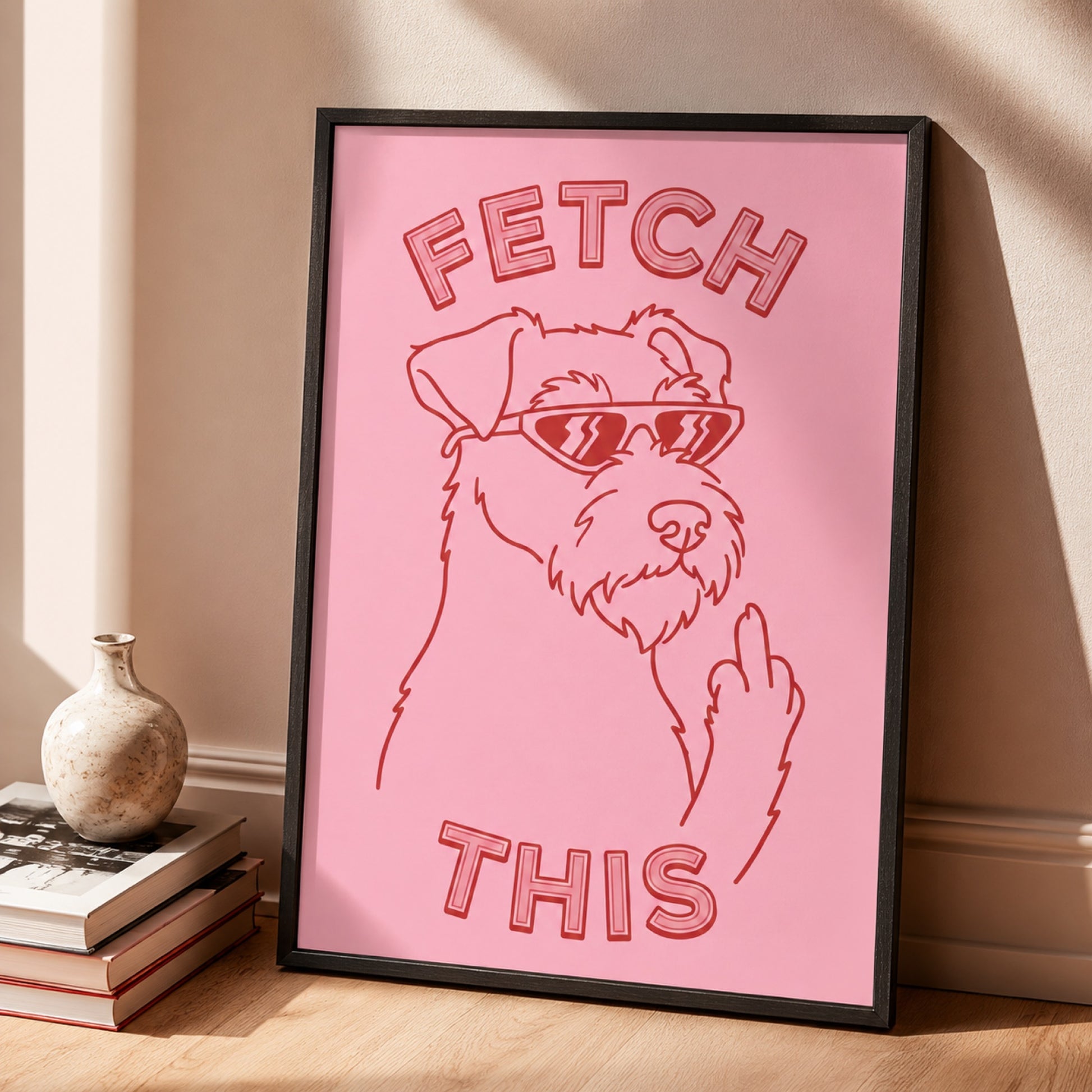 Fetch This Funny Terrier Wall Art Decor preview 2