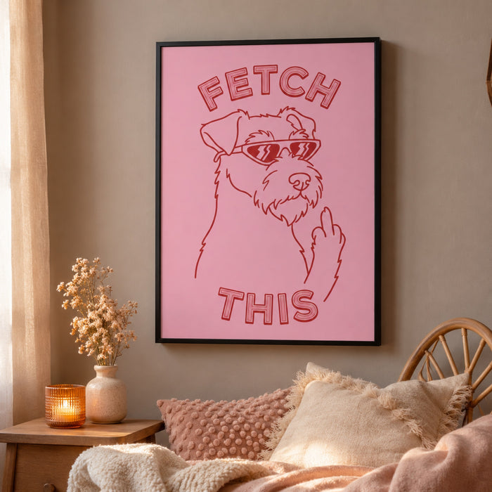 Fetch This Funny Terrier Wall Art Decor