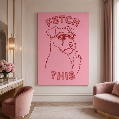 Fetch This Funny Terrier Wall Art Decor preview 6