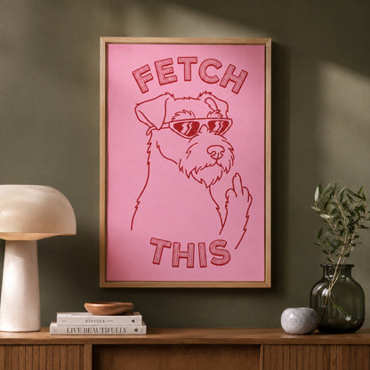 Fetch This Funny Terrier Wall Art Decor preview 7