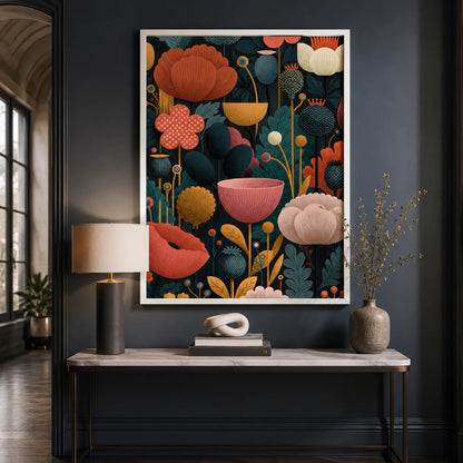 Floral Garden Folk Wall Art Decor - Wall Art Decor - packaging