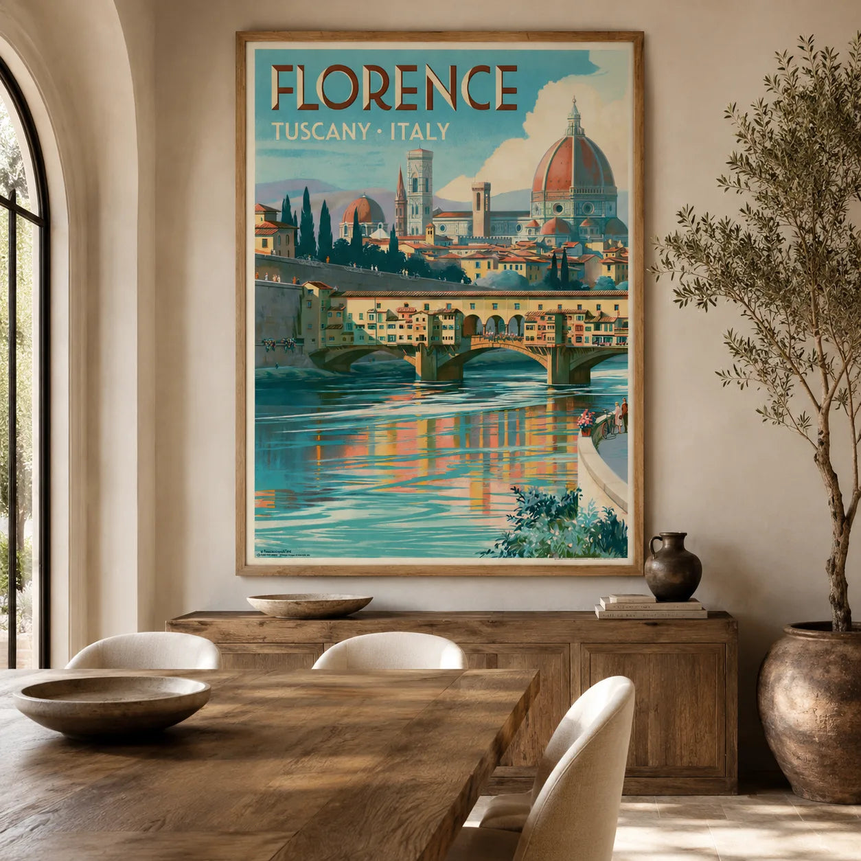 Florence Tuscany Travel Wall Art Decor - Wall Art Decor - close up