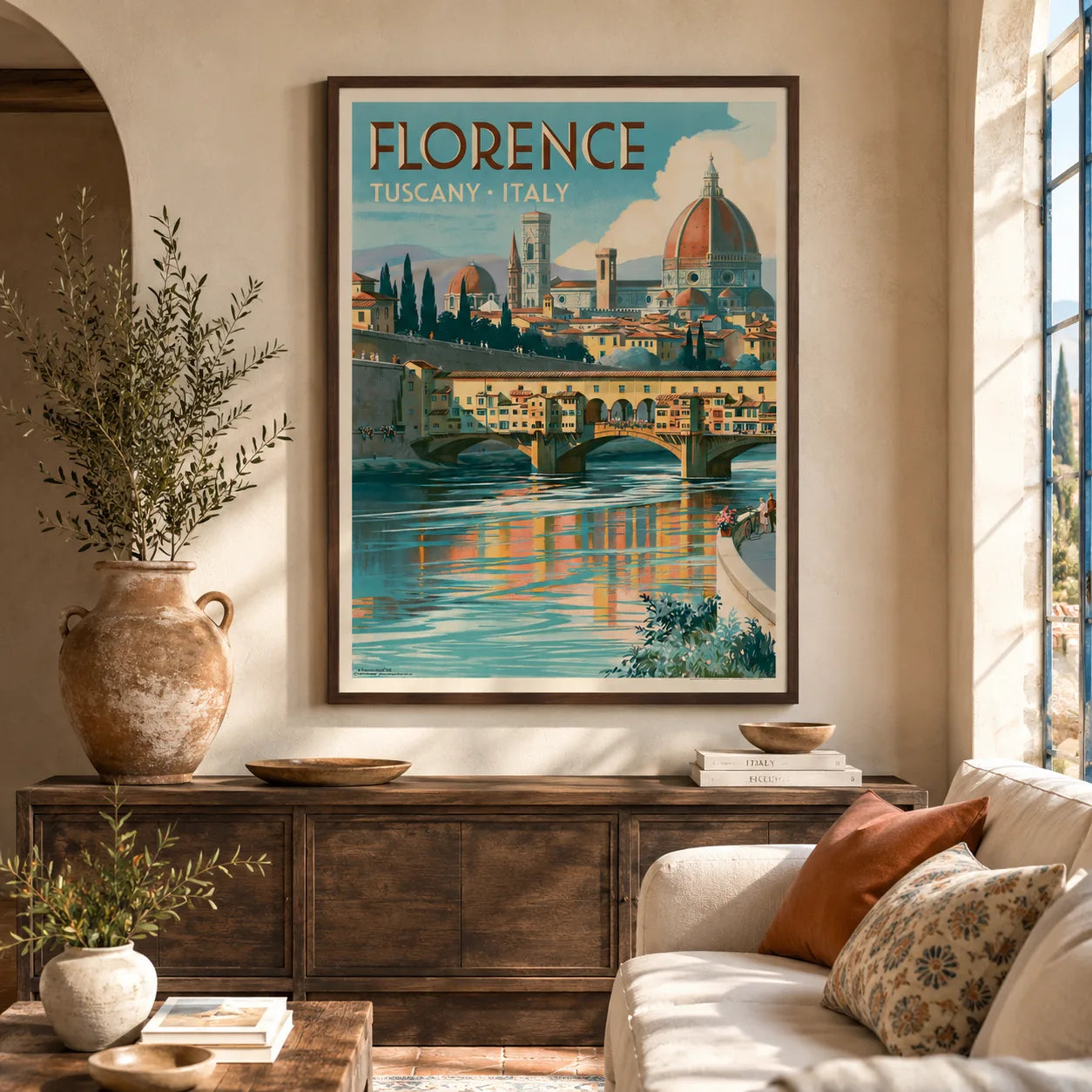 Florence Tuscany Travel Wall Art Decor - Wall Art Decor - detail