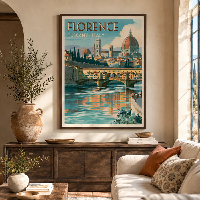 Florence Tuscany Travel Wall Art Decor