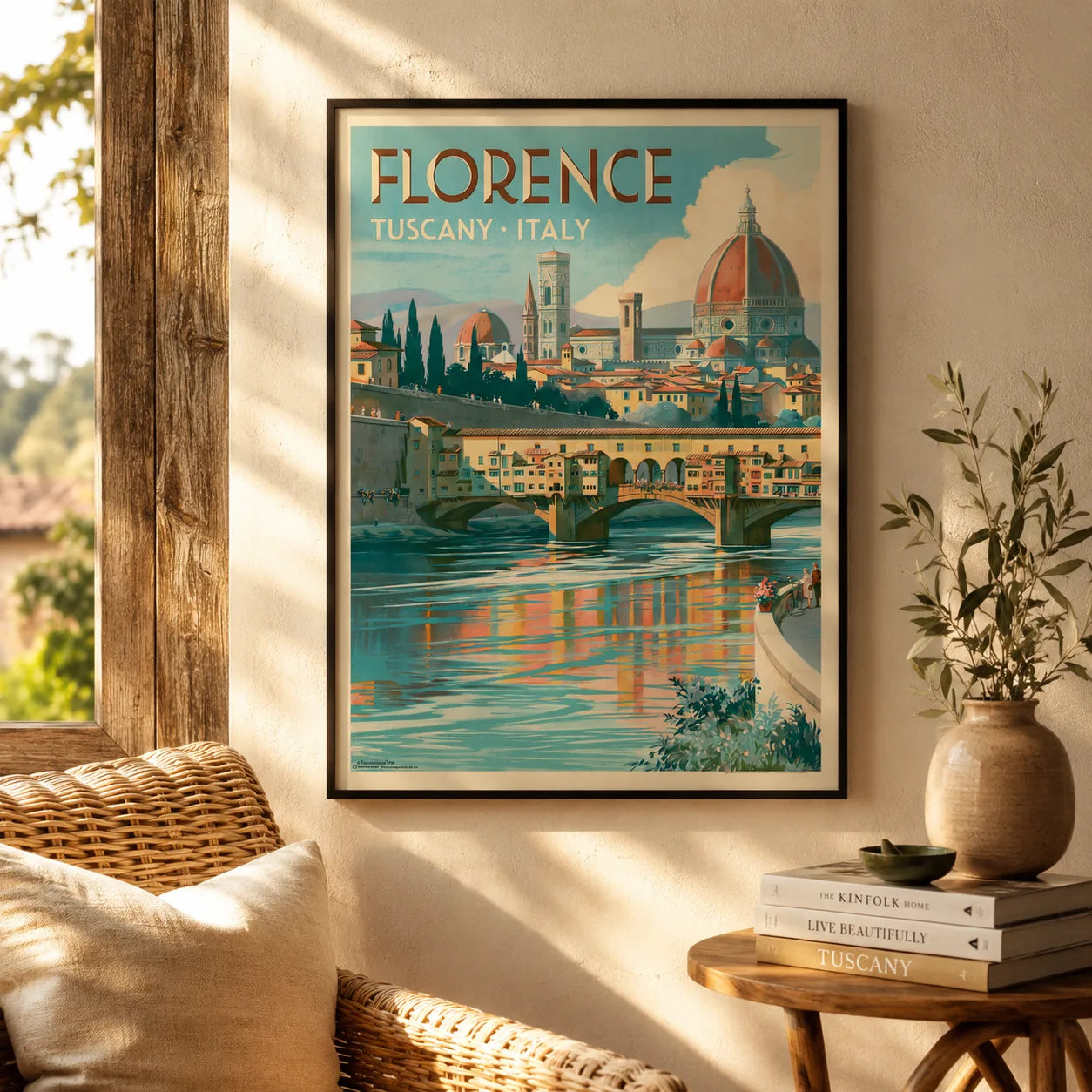 Florence Tuscany Travel Wall Art Decor - Wall Art Decor - in use