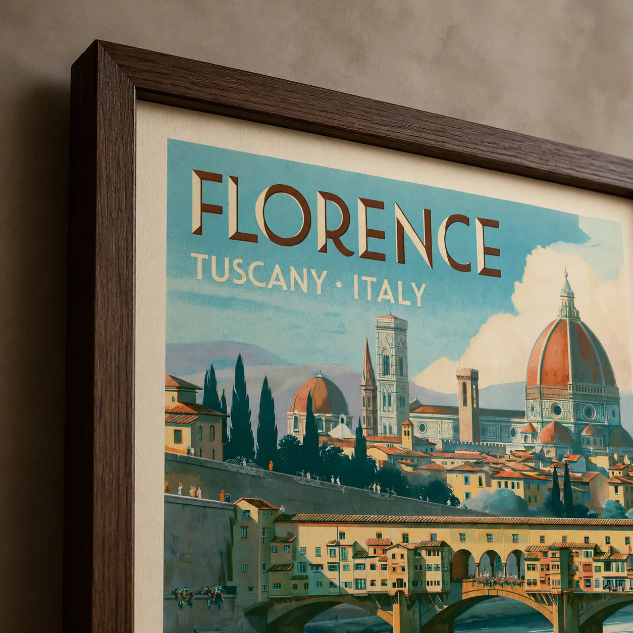 Florence Tuscany Travel Wall Art Decor - Wall Art Decor - packaging