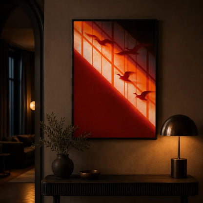 Flying Birds Sunset Wall Art Decor - Wall Art Decor - lifestyle