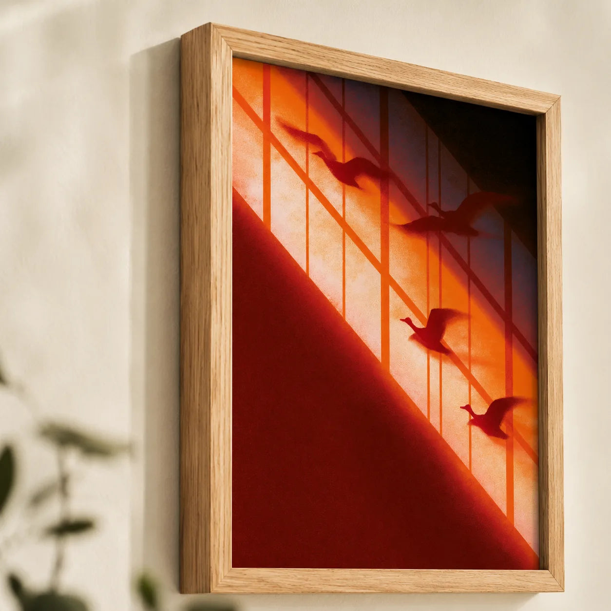Flying Birds Sunset Wall Art Decor - Wall Art Decor - packaging