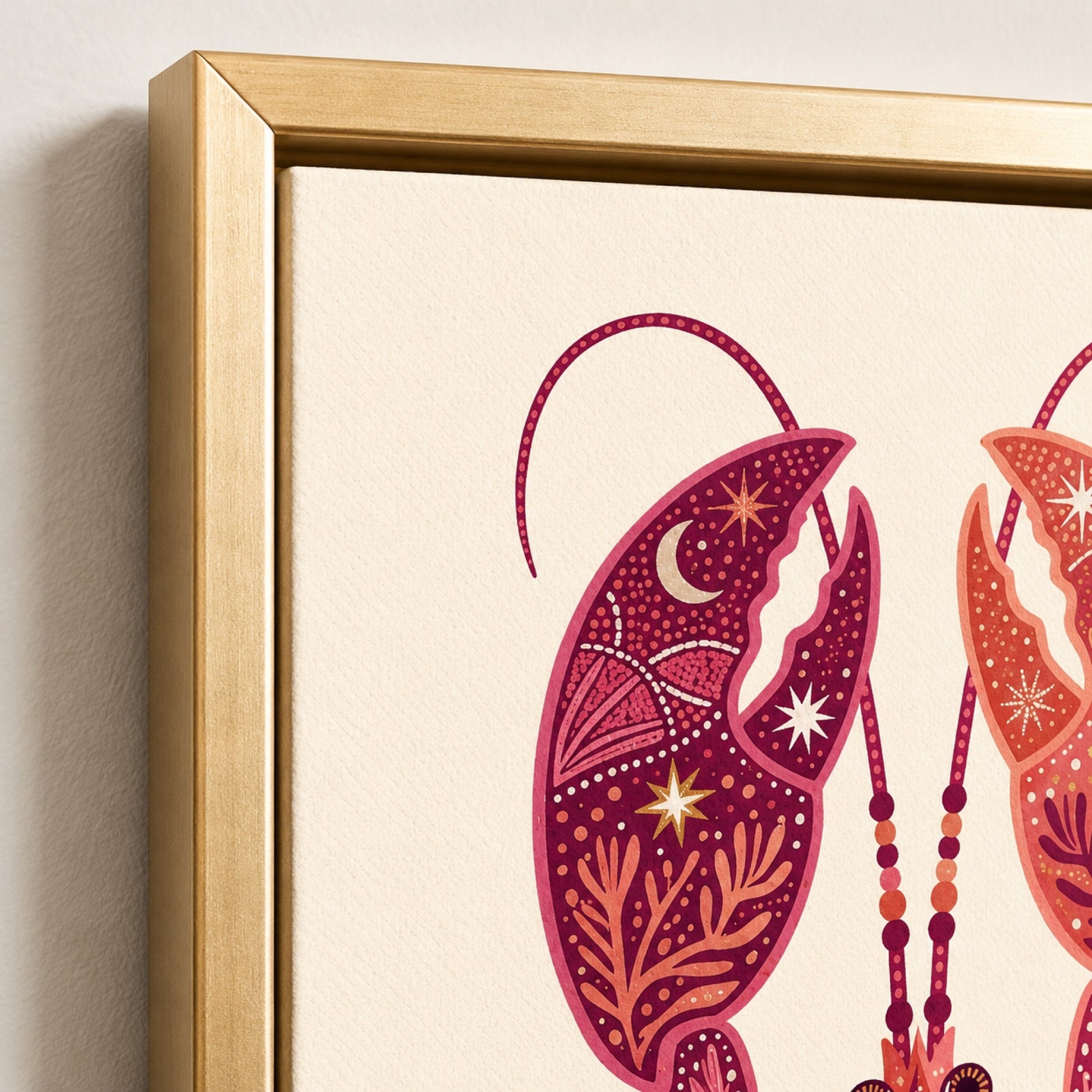 Folk Art Lobsters Coastal Decorative Wall Art Decor preview 8